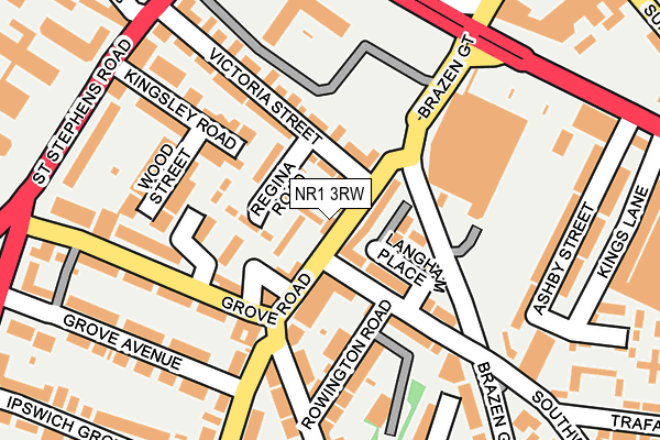 NR1 3RW map - OS OpenMap – Local (Ordnance Survey)