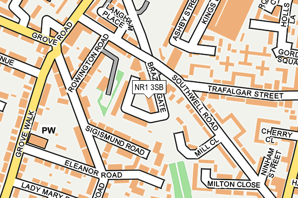 NR1 3SB map - OS OpenMap – Local (Ordnance Survey)