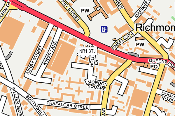 NR1 3TJ map - OS OpenMap – Local (Ordnance Survey)