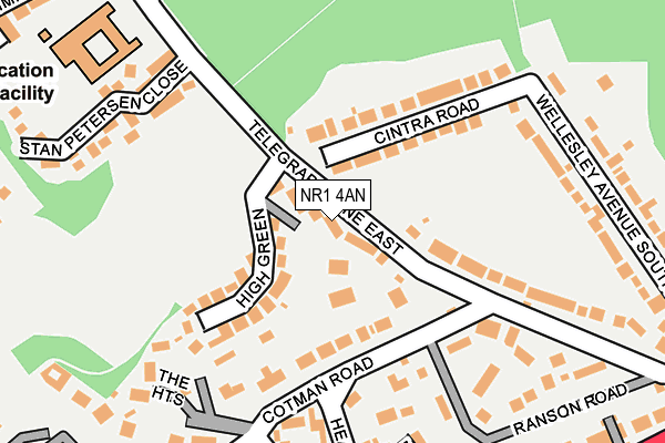 NR1 4AN map - OS OpenMap – Local (Ordnance Survey)