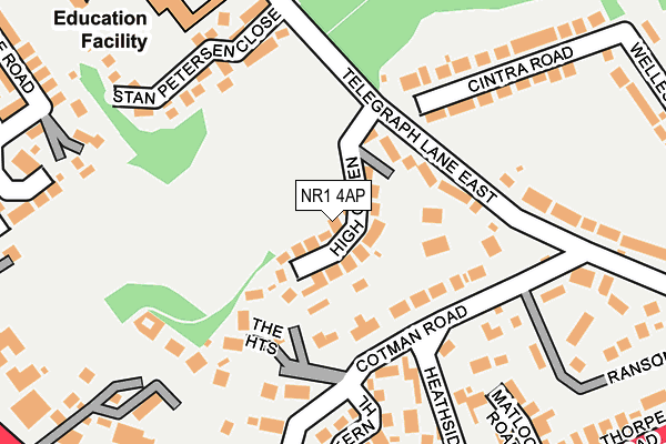 NR1 4AP map - OS OpenMap – Local (Ordnance Survey)