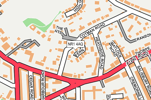 NR1 4AQ map - OS OpenMap – Local (Ordnance Survey)