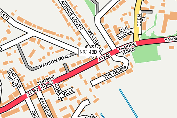 NR1 4BD map - OS OpenMap – Local (Ordnance Survey)