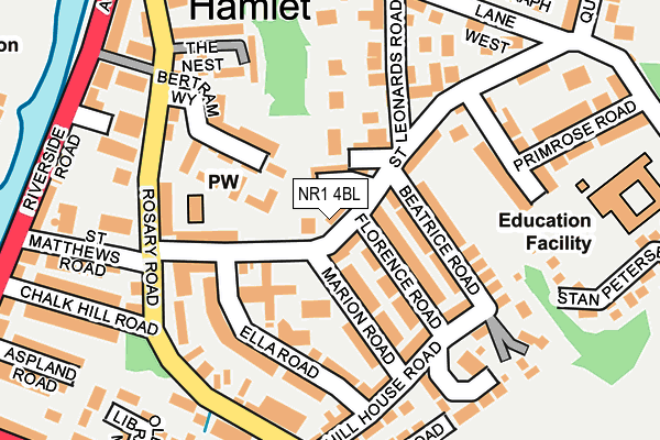 NR1 4BL map - OS OpenMap – Local (Ordnance Survey)