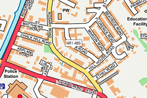 NR1 4BS map - OS OpenMap – Local (Ordnance Survey)