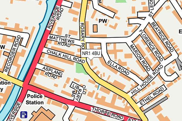 NR1 4BU map - OS OpenMap – Local (Ordnance Survey)