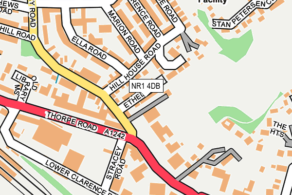 NR1 4DB map - OS OpenMap – Local (Ordnance Survey)