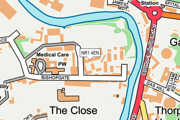 NR1 4EN map - OS OpenMap – Local (Ordnance Survey)