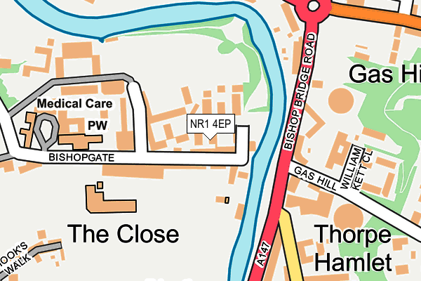 NR1 4EP map - OS OpenMap – Local (Ordnance Survey)