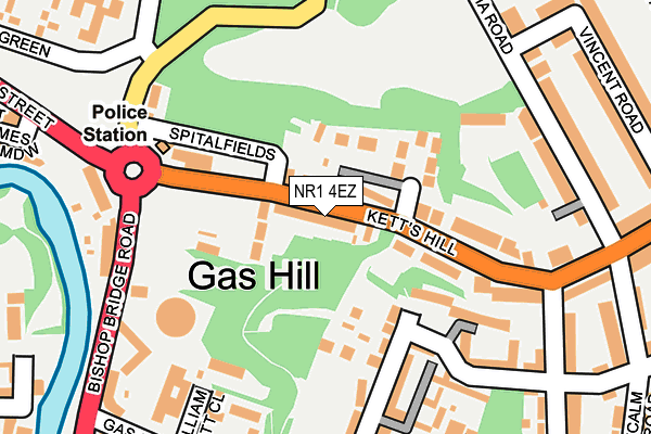 NR1 4EZ map - OS OpenMap – Local (Ordnance Survey)