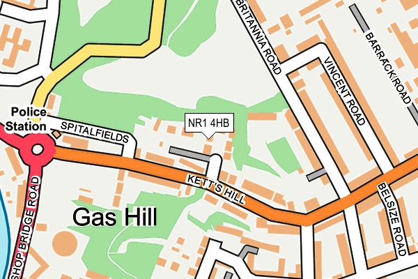 NR1 4HB map - OS OpenMap – Local (Ordnance Survey)