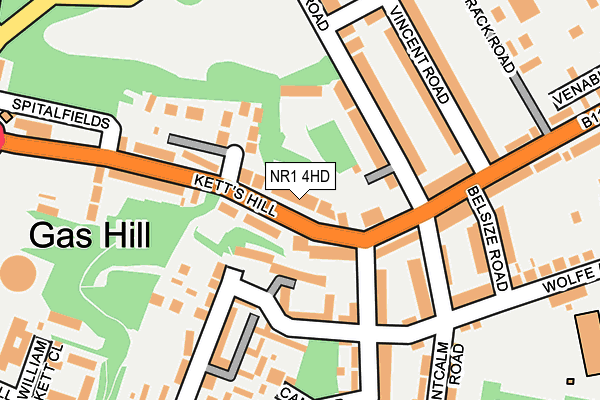 NR1 4HD map - OS OpenMap – Local (Ordnance Survey)