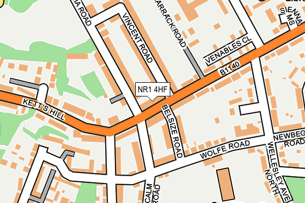 NR1 4HF map - OS OpenMap – Local (Ordnance Survey)
