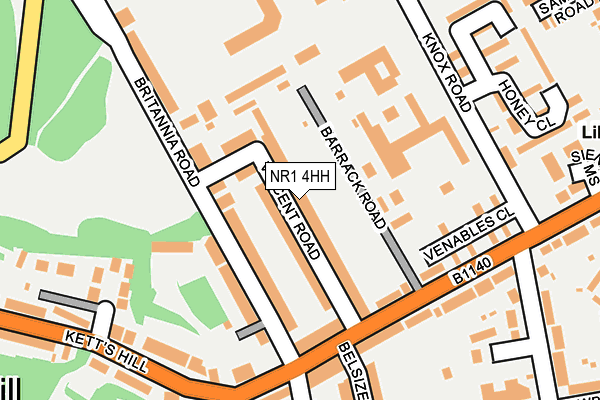 NR1 4HH map - OS OpenMap – Local (Ordnance Survey)