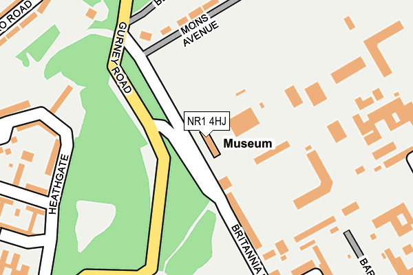 NR1 4HJ map - OS OpenMap – Local (Ordnance Survey)