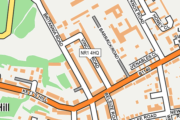 NR1 4HQ map - OS OpenMap – Local (Ordnance Survey)