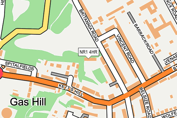 NR1 4HR map - OS OpenMap – Local (Ordnance Survey)