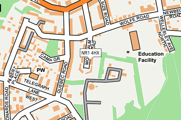 NR1 4HX map - OS OpenMap – Local (Ordnance Survey)