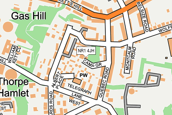 NR1 4JH map - OS OpenMap – Local (Ordnance Survey)