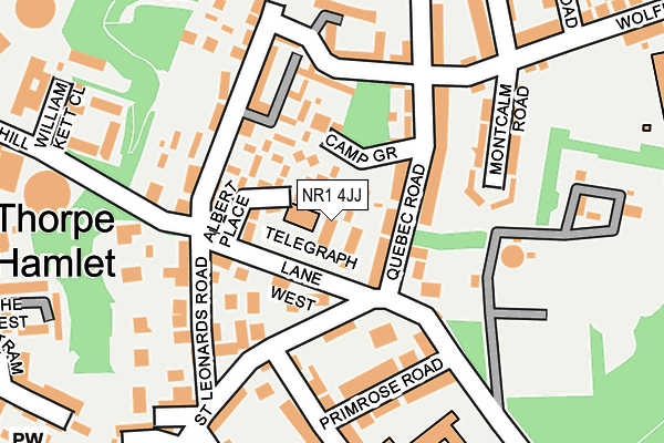 NR1 4JJ map - OS OpenMap – Local (Ordnance Survey)