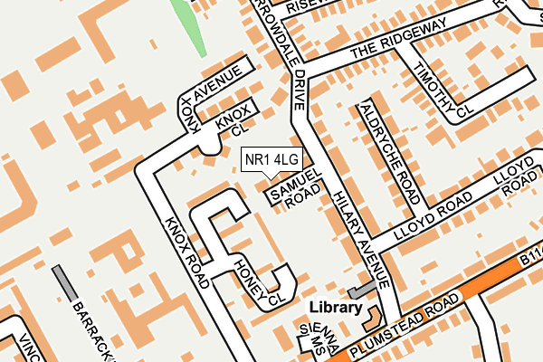 NR1 4LG map - OS OpenMap – Local (Ordnance Survey)