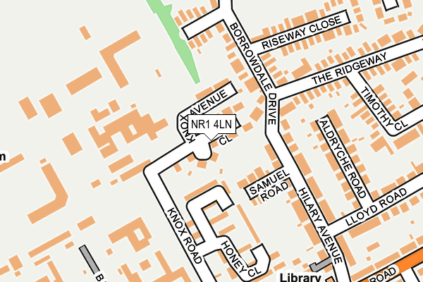 NR1 4LN map - OS OpenMap – Local (Ordnance Survey)
