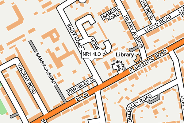 NR1 4LQ map - OS OpenMap – Local (Ordnance Survey)