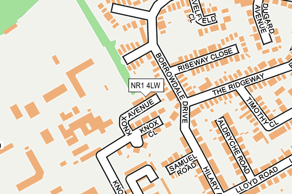 NR1 4LW map - OS OpenMap – Local (Ordnance Survey)