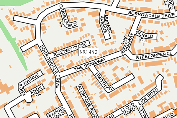 NR1 4ND map - OS OpenMap – Local (Ordnance Survey)