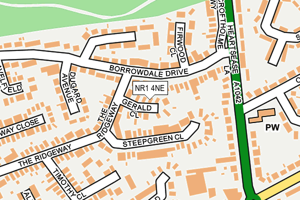 NR1 4NE map - OS OpenMap – Local (Ordnance Survey)