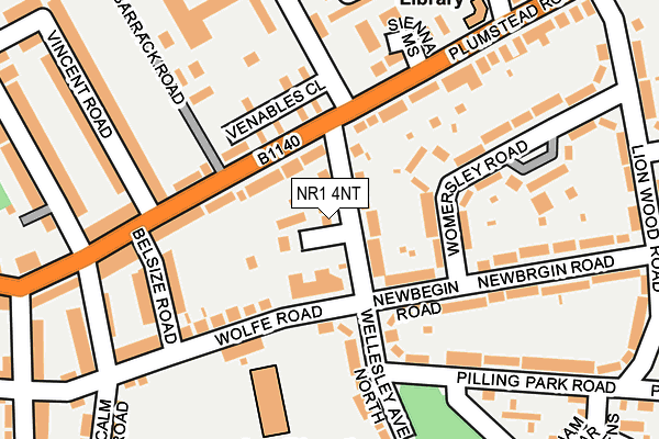 NR1 4NT map - OS OpenMap – Local (Ordnance Survey)