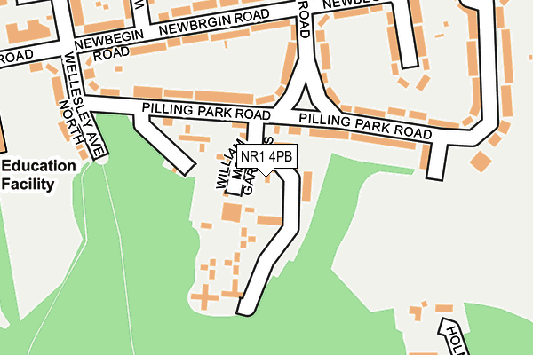 NR1 4PB map - OS OpenMap – Local (Ordnance Survey)