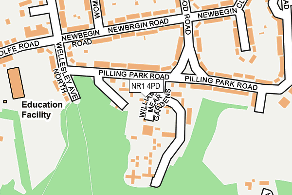 NR1 4PD map - OS OpenMap – Local (Ordnance Survey)