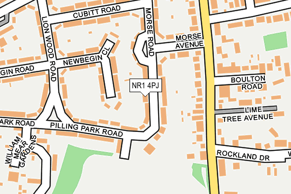 NR1 4PJ map - OS OpenMap – Local (Ordnance Survey)