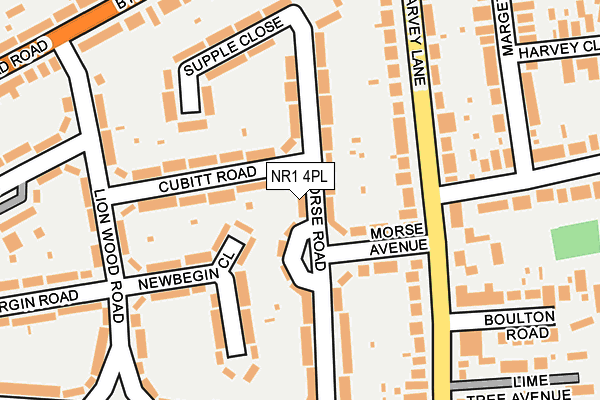 NR1 4PL map - OS OpenMap – Local (Ordnance Survey)