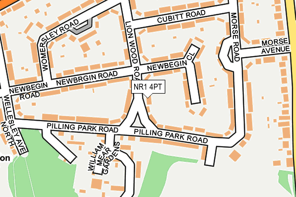 NR1 4PT map - OS OpenMap – Local (Ordnance Survey)
