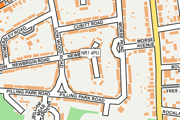 NR1 4PU map - OS OpenMap – Local (Ordnance Survey)