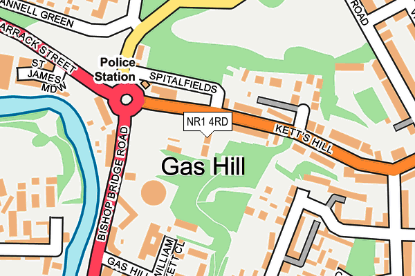 NR1 4RD map - OS OpenMap – Local (Ordnance Survey)