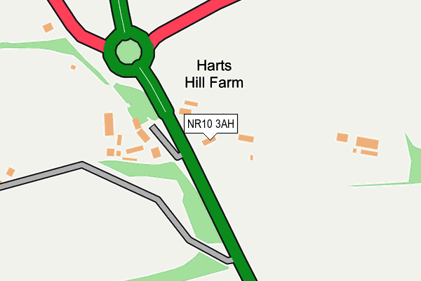 NR10 3AH map - OS OpenMap – Local (Ordnance Survey)