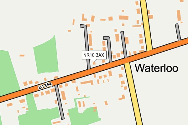 NR10 3AX map - OS OpenMap – Local (Ordnance Survey)