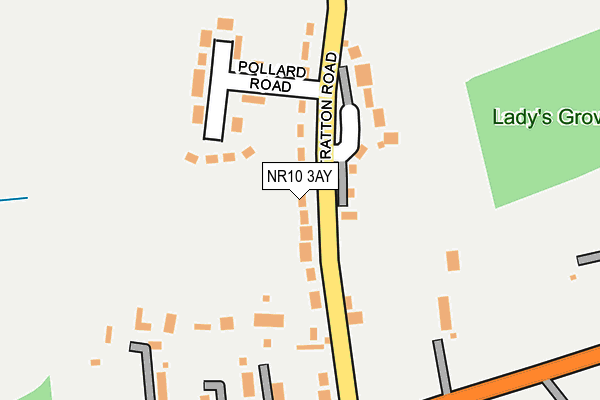 NR10 3AY map - OS OpenMap – Local (Ordnance Survey)