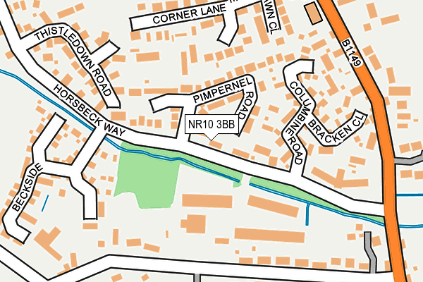 NR10 3BB map - OS OpenMap – Local (Ordnance Survey)