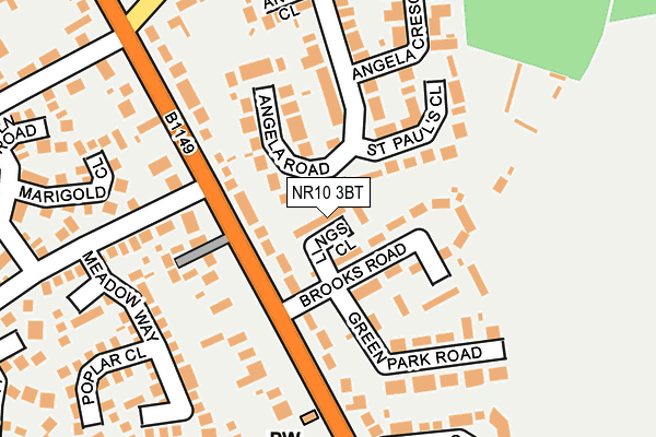 NR10 3BT map - OS OpenMap – Local (Ordnance Survey)