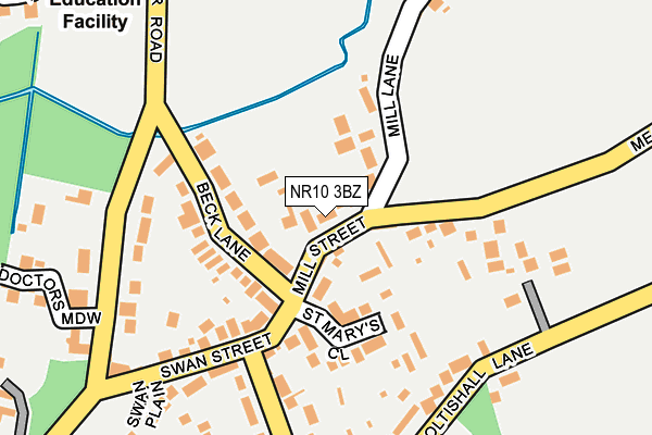 NR10 3BZ map - OS OpenMap – Local (Ordnance Survey)