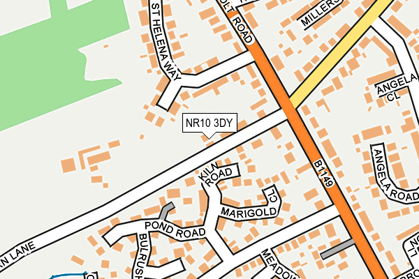 NR10 3DY map - OS OpenMap – Local (Ordnance Survey)