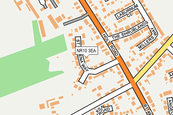 NR10 3EA map - OS OpenMap – Local (Ordnance Survey)