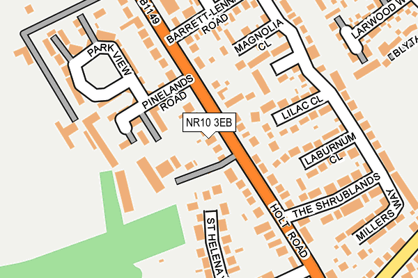 NR10 3EB map - OS OpenMap – Local (Ordnance Survey)