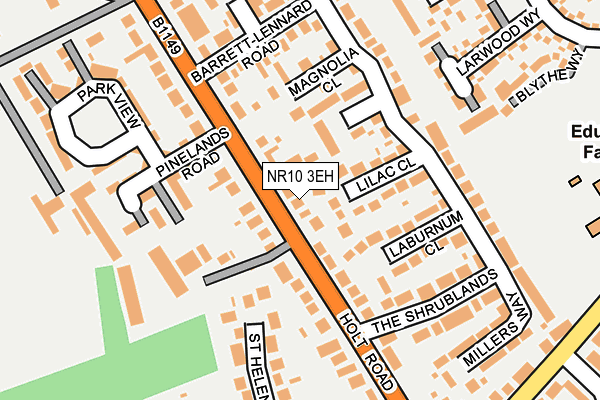 NR10 3EH map - OS OpenMap – Local (Ordnance Survey)