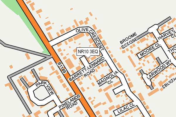 NR10 3EQ map - OS OpenMap – Local (Ordnance Survey)