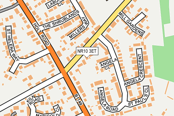 NR10 3ET map - OS OpenMap – Local (Ordnance Survey)